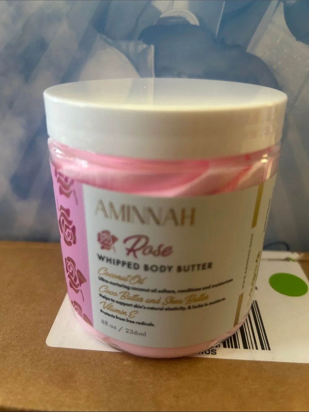 AMINNAH Rose Whipped Body Butter - Pink
